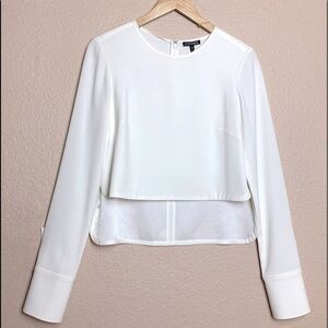 Intermix beautiful ivory blouse size medium